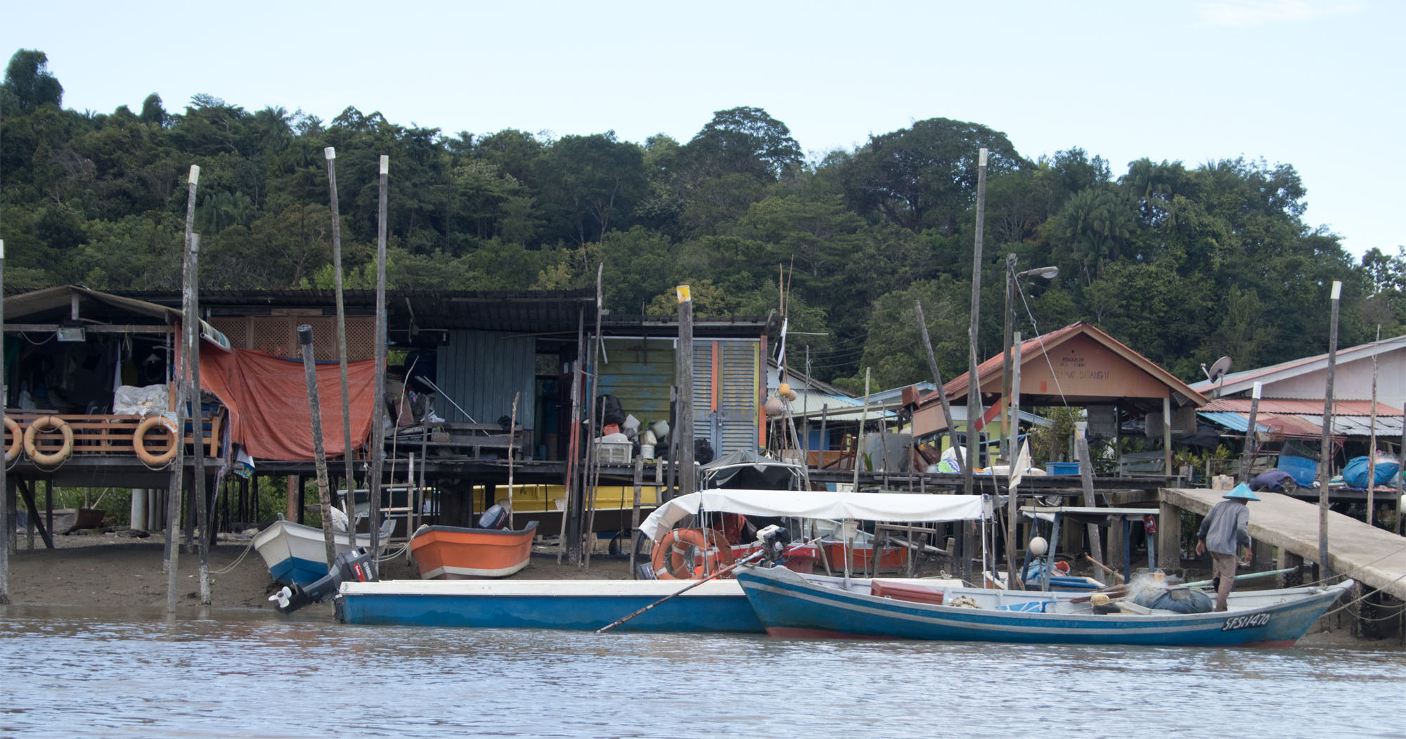 Fishermen huts Bako Mar 2017