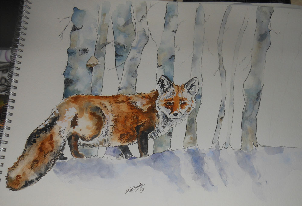 Fox drawing